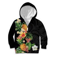 Hawaii Pineapple Tropical Kid Hoodie Colorful Hibiscus Plumeria