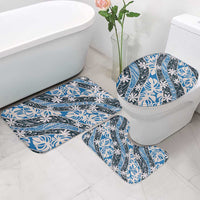 Ninamu Tahiti Tiare Monstera Bathroom Set Polynesian Pattern Curve Style - Polynesian Pride