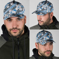 Ninamu Tahiti Tiare Monstera Classic Cap Polynesian Pattern Curve Style - Polynesian Pride