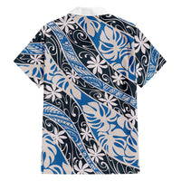 Ninamu Tahiti Tiare Monstera Family Matching Off Shoulder Maxi Dress and Hawaiian Shirt Polynesian Pattern Curve Style LT01 - Polynesian Pride