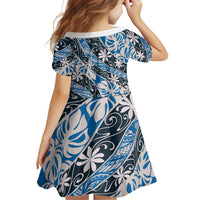 Ninamu Tahiti Tiare Monstera Family Matching Summer Maxi Dress and Hawaiian Shirt Polynesian Pattern Curve Style LT01 - Polynesian Pride