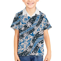 Ninamu Tahiti Tiare Monstera Family Matching Tank Maxi Dress and Hawaiian Shirt Polynesian Pattern Curve Style - Polynesian Pride