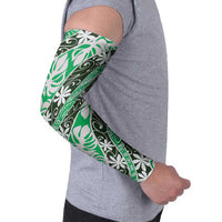 Matie Tahiti Tiare Monstera Arm Sleeves Polynesian Pattern Curve Style LT01 - Polynesian Pride