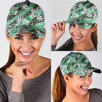 Matie Tahiti Tiare Monstera Classic Cap Polynesian Pattern Curve Style - Polynesian Pride