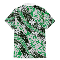 Matie Tahiti Tiare Monstera Family Matching Mermaid Dress and Hawaiian Shirt Polynesian Pattern Curve Style - Polynesian Pride