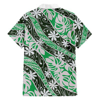 Matie Tahiti Tiare Monstera Family Matching Summer Maxi Dress and Hawaiian Shirt Polynesian Pattern Curve Style - Polynesian Pride