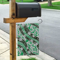 Matie Tahiti Tiare Monstera Garden Flag Polynesian Pattern Curve Style - Polynesian Pride