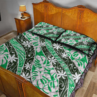 Matie Tahiti Tiare Monstera Quilt Bed Set Polynesian Pattern Curve Style LT01 - Polynesian Pride