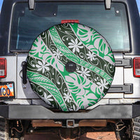 Matie Tahiti Tiare Monstera Spare Tire Cover Polynesian Pattern Curve Style - Polynesian Pride