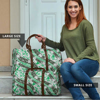 Matie Tahiti Tiare Monstera Travel Bag Polynesian Pattern Curve Style - Polynesian Pride