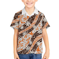 Puatou Tahiti Tiare Monstera Family Matching Mermaid Dress and Hawaiian Shirt Polynesian Pattern Curve Style - Polynesian Pride