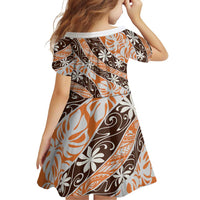 Puatou Tahiti Tiare Monstera Family Matching Summer Maxi Dress and Hawaiian Shirt Polynesian Pattern Curve Style - Polynesian Pride