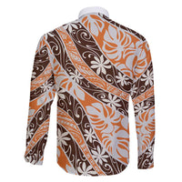 Puatou Tahiti Tiare Monstera Family Matching Tank Maxi Dress and Hawaiian Shirt Polynesian Pattern Curve Style - Polynesian Pride