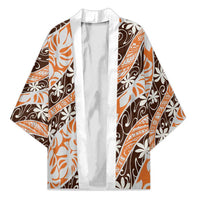 Puatou Tahiti Tiare Monstera Kimono Polynesian Pattern Curve Style - Polynesian Pride