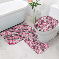Tarona Tahiti Tiare Monstera Bathroom Set Polynesian Pattern Curve Style - Polynesian Pride