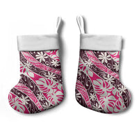 Tarona Tahiti Tiare Monstera Christmas Stocking Polynesian Pattern Curve Style LT01 - Polynesian Pride