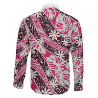 Tarona Tahiti Tiare Monstera Family Matching Puletasi and Hawaiian Shirt Polynesian Pattern Curve Style LT01 - Polynesian Pride