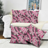 Tarona Tahiti Tiare Monstera Pillow Cover Polynesian Pattern Curve Style - Polynesian Pride