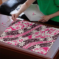 Tarona Tahiti Tiare Monstera Puzzle Polynesian Pattern Curve Style LT01 - Polynesian Pride