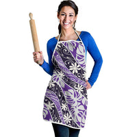 Vareau Tahiti Tiare Monstera Apron Polynesian Pattern Curve Style - Polynesian Pride