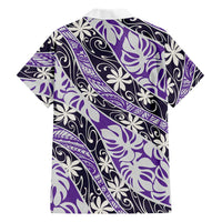 Vareau Tahiti Tiare Monstera Family Matching Short Sleeve Bodycon Dress and Hawaiian Shirt Polynesian Pattern Curve Style LT01 - Polynesian Pride