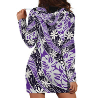 Vareau Tahiti Tiare Monstera Hoodie Dress Polynesian Pattern Curve Style - Polynesian Pride