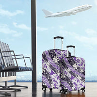 Vareau Tahiti Tiare Monstera Luggage Cover Polynesian Pattern Curve Style - Polynesian Pride