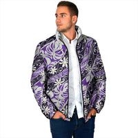Vareau Tahiti Tiare Monstera Padded Jacket Polynesian Pattern Curve Style LT01 - Polynesian Pride