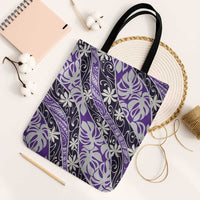 Vareau Tahiti Tiare Monstera Tote Bag Polynesian Pattern Curve Style - Polynesian Pride