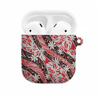 Uteute Tahiti Tiare Monstera AirPods Case Polynesian Pattern Curve Style - Polynesian Pride