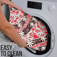 Uteute Tahiti Tiare Monstera Bathroom Set Polynesian Pattern Curve Style - Polynesian Pride