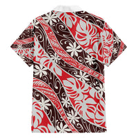 Uteute Tahiti Tiare Monstera Family Matching Off Shoulder Maxi Dress and Hawaiian Shirt Polynesian Pattern Curve Style - Polynesian Pride