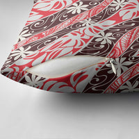 Uteute Tahiti Tiare Monstera Pillow Cover Polynesian Pattern Curve Style - Polynesian Pride