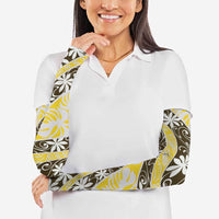 Rearea Tahiti Tiare Monstera Arm Sleeves Polynesian Pattern Curve Style LT01 - Polynesian Pride