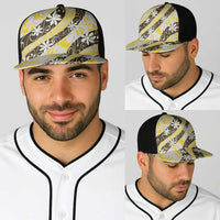Rearea Tahiti Tiare Monstera Baseball Net Cap Polynesian Pattern Curve Style - Polynesian Pride