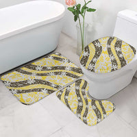 Rearea Tahiti Tiare Monstera Bathroom Set Polynesian Pattern Curve Style - Polynesian Pride