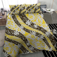 Rearea Tahiti Tiare Monstera Bedding Set Polynesian Pattern Curve Style LT01 - Polynesian Pride