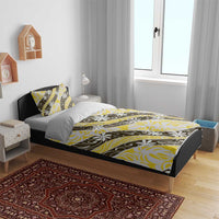 Rearea Tahiti Tiare Monstera Bedding Set Polynesian Pattern Curve Style LT01 - Polynesian Pride