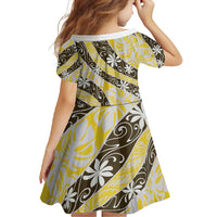 Rearea Tahiti Tiare Monstera Family Matching Off Shoulder Maxi Dress and Hawaiian Shirt Polynesian Pattern Curve Style - Polynesian Pride