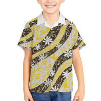 Rearea Tahiti Tiare Monstera Family Matching Summer Maxi Dress and Hawaiian Shirt Polynesian Pattern Curve Style - Polynesian Pride