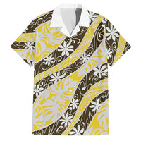 Rearea Tahiti Tiare Monstera Family Matching Tank Maxi Dress and Hawaiian Shirt Polynesian Pattern Curve Style - Polynesian Pride