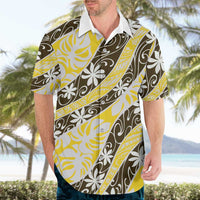 Rearea Tahiti Tiare Monstera Hawaiian Shirt Polynesian Pattern Curve Style - Polynesian Pride