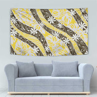 Rearea Tahiti Tiare Monstera Tapestry Polynesian Pattern Curve Style LT01 - Polynesian Pride