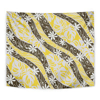 Rearea Tahiti Tiare Monstera Tapestry Polynesian Pattern Curve Style LT01 - Polynesian Pride