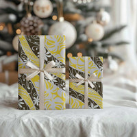 Rearea Tahiti Tiare Monstera Wrapping Paper Polynesian Pattern Curve Style - Polynesian Pride