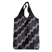 Taniko Aotearoa Mix Paua Shell Grocery Bag Niho Taniwha Lilac Glitter