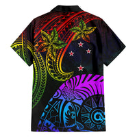Wellington Pride Hawaiian Shirt Aotearoa Tribal Rainbow Pattern LT01 - Polynesian Pride