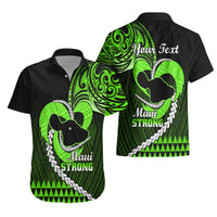 Personalised Hawaii Hawaiian Shirt Maui Be Strong Kakau Green Version LT01 - Polynesian Pride