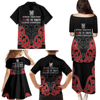 Toitu Te Tiriti 1840 Aotearoa Family Matching Puletasi and Hawaiian Shirt Stand Together Stand Stronger LT01 - Polynesian Pride