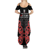 Toitu Te Tiriti 1840 Aotearoa Summer Maxi Dress Stand Together Stand Stronger